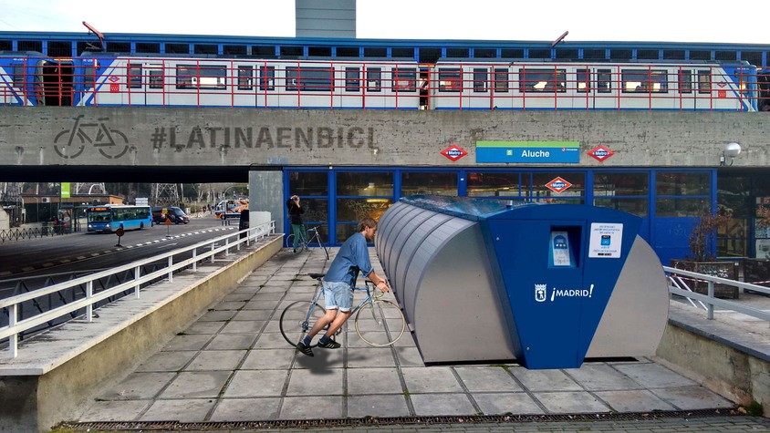 Posible modelo de aparcabicis