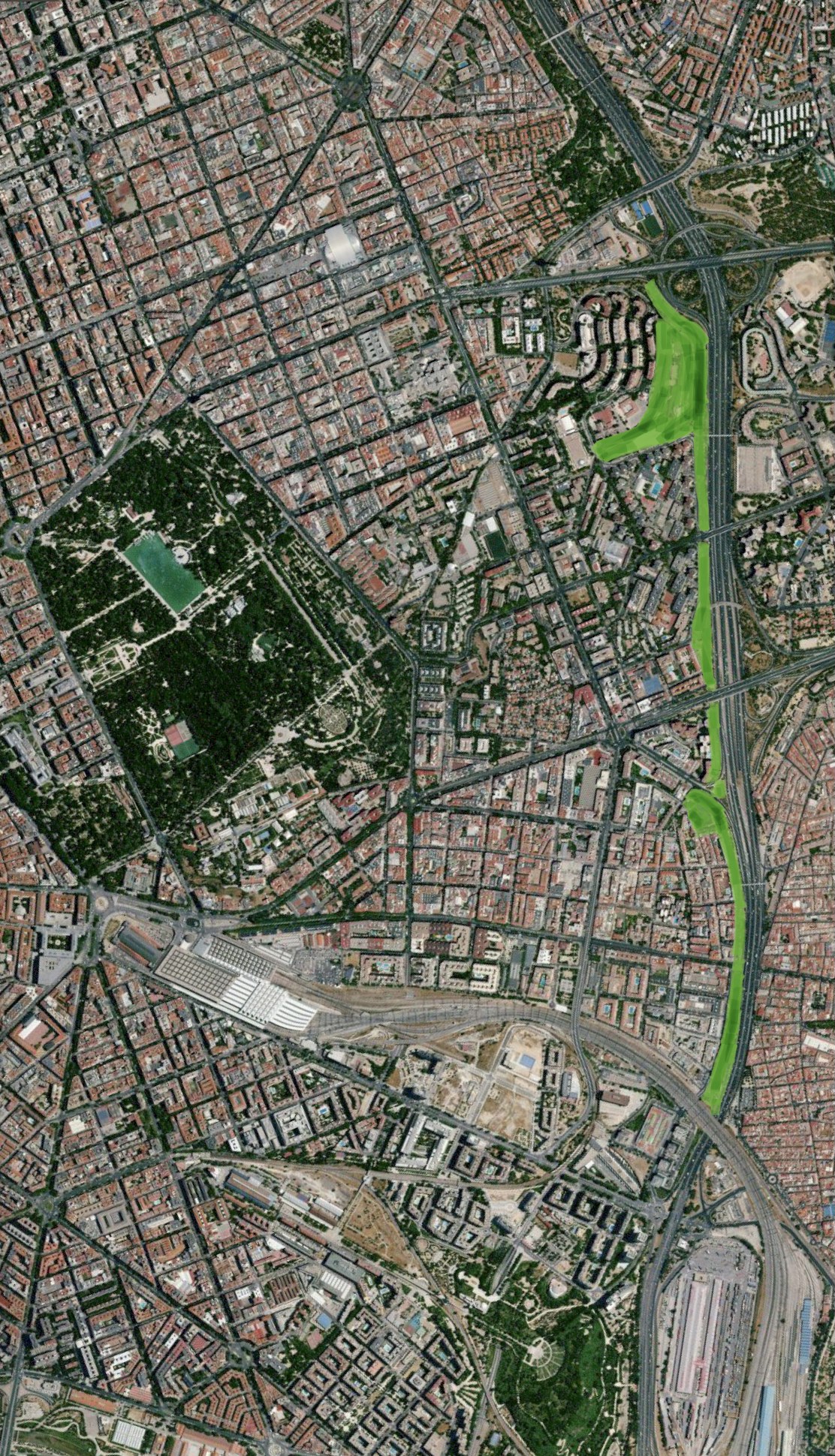 Pasillo verde distrito Retiro