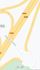 Plano ubicación de rotonda junto a puente Tres Olivos