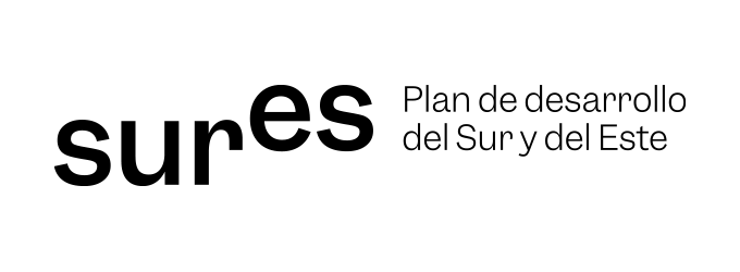 imagen con el logo de SURES, Plan de desarrollo del Sur y el Este
