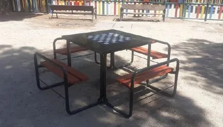 Foto mesa ajedrez