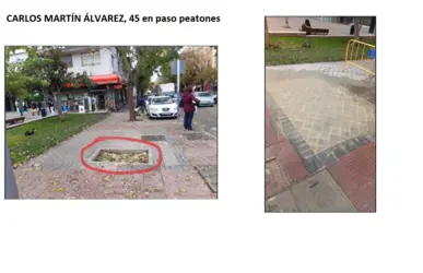 c/ Carlos Martín Álvarez 45 paso peatones