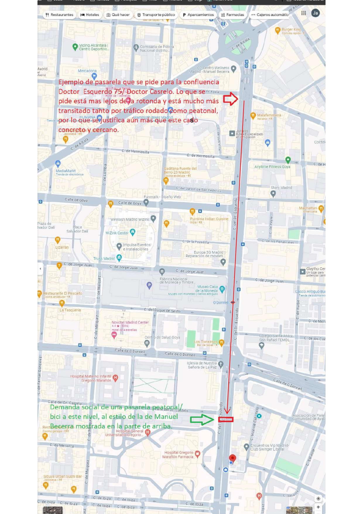 Mapa localización y ejemplo cercano