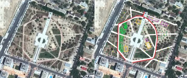 parquedeingenierospropuesta.png Estado actual y propuesta para el Parque de Ingenieros.