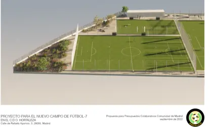PROYECTO CAMPO FUTBOL 7 Y FUTBOL 5 MÁS VESTUARIOS Y VALLADO