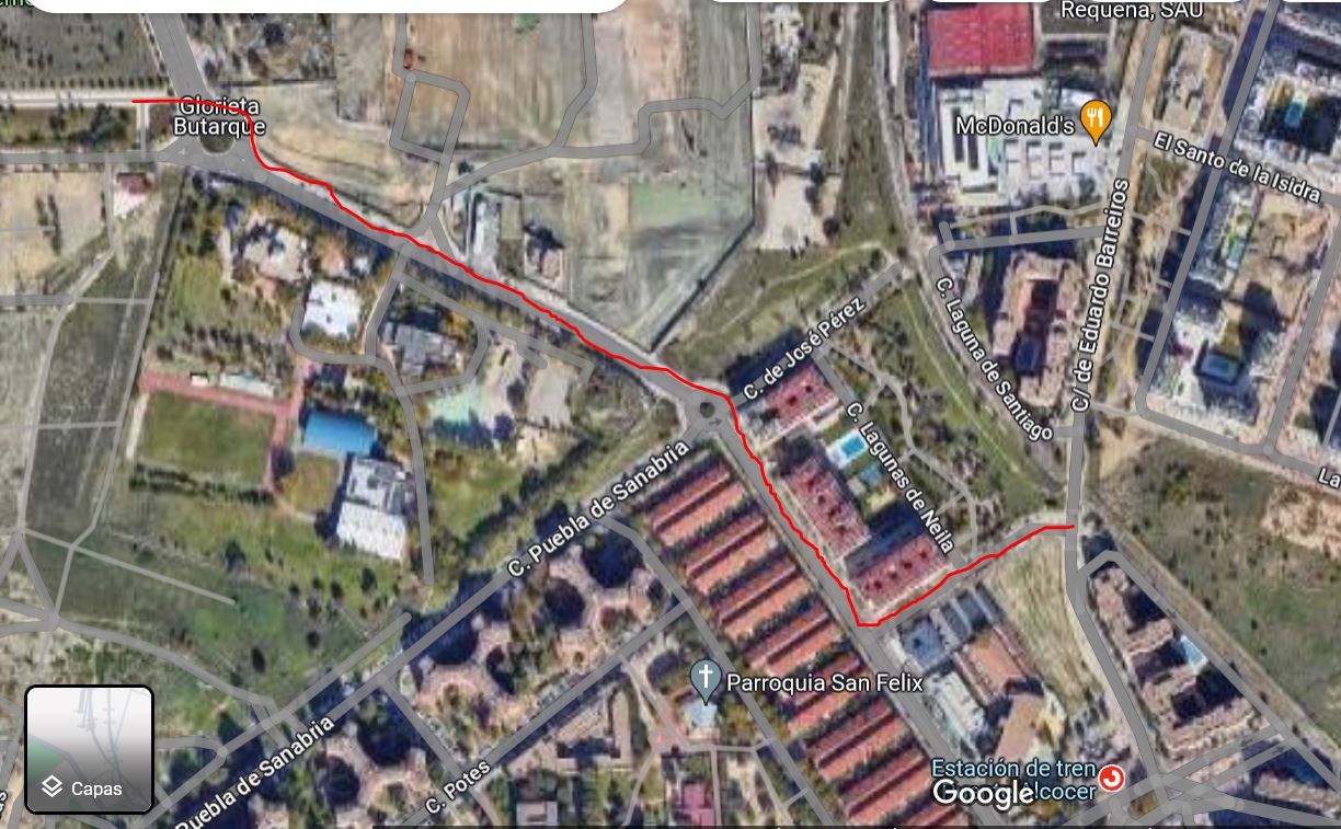 Propuesta de ampliación carril bici.