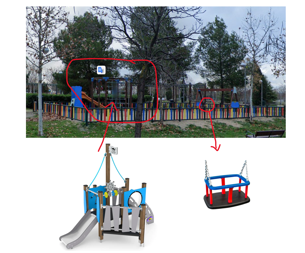Propuesta de instalación en área infantil
