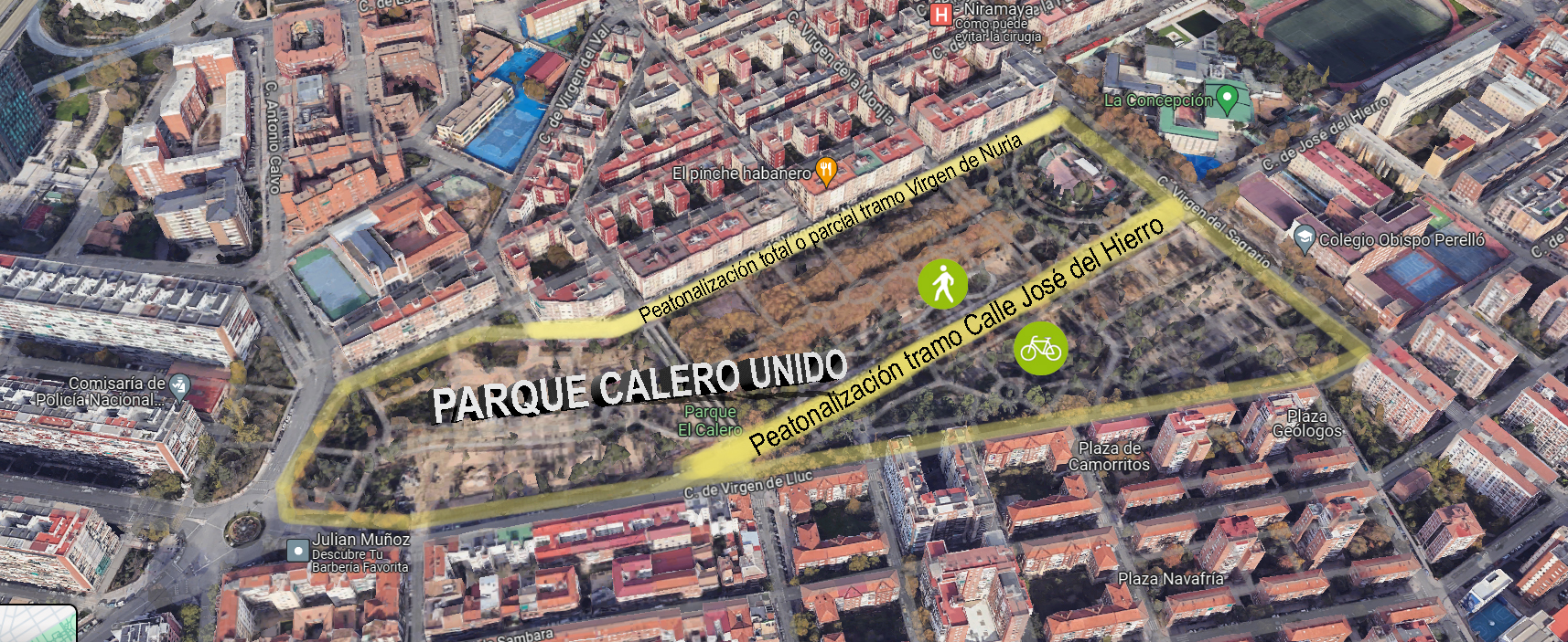 Propuesta intervención pacificación Parque Calero