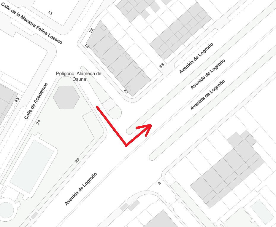 Opción salida de Piovera hacia Barajas