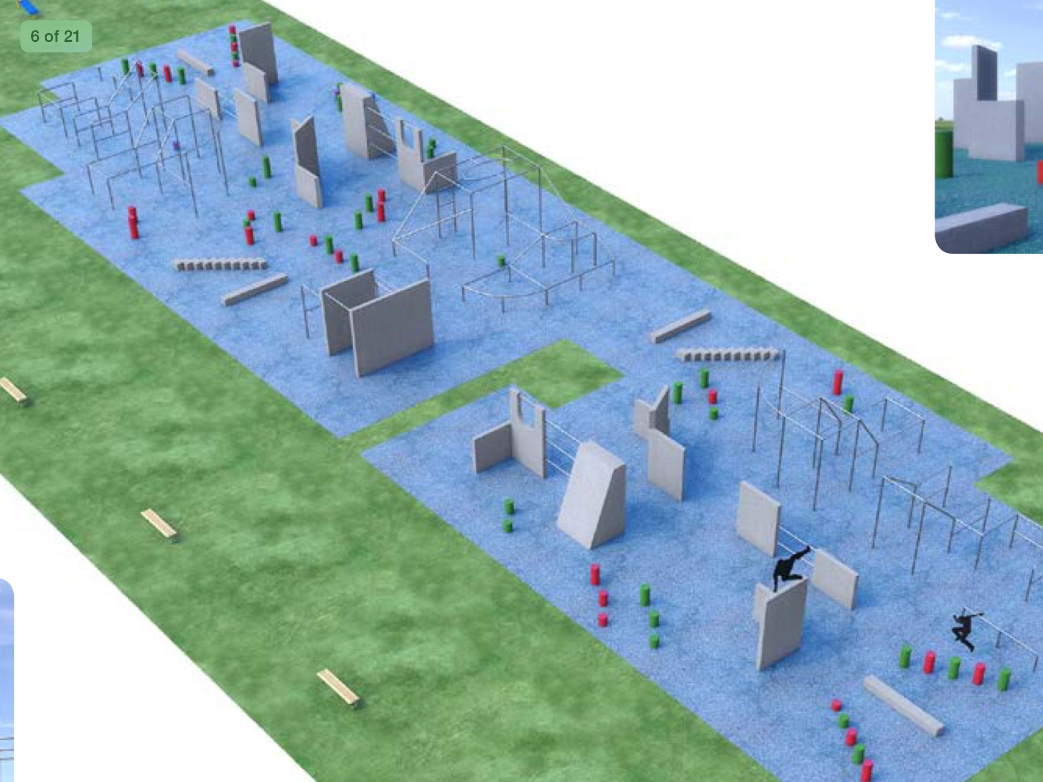 Proyecto parkour park en Getafe