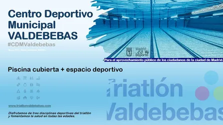 Centro Deportivo Municipal Valdebebas, con piscina cubierta.