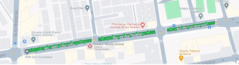 Traza del bulevar propuesto. Traza del bulevar propuesto.