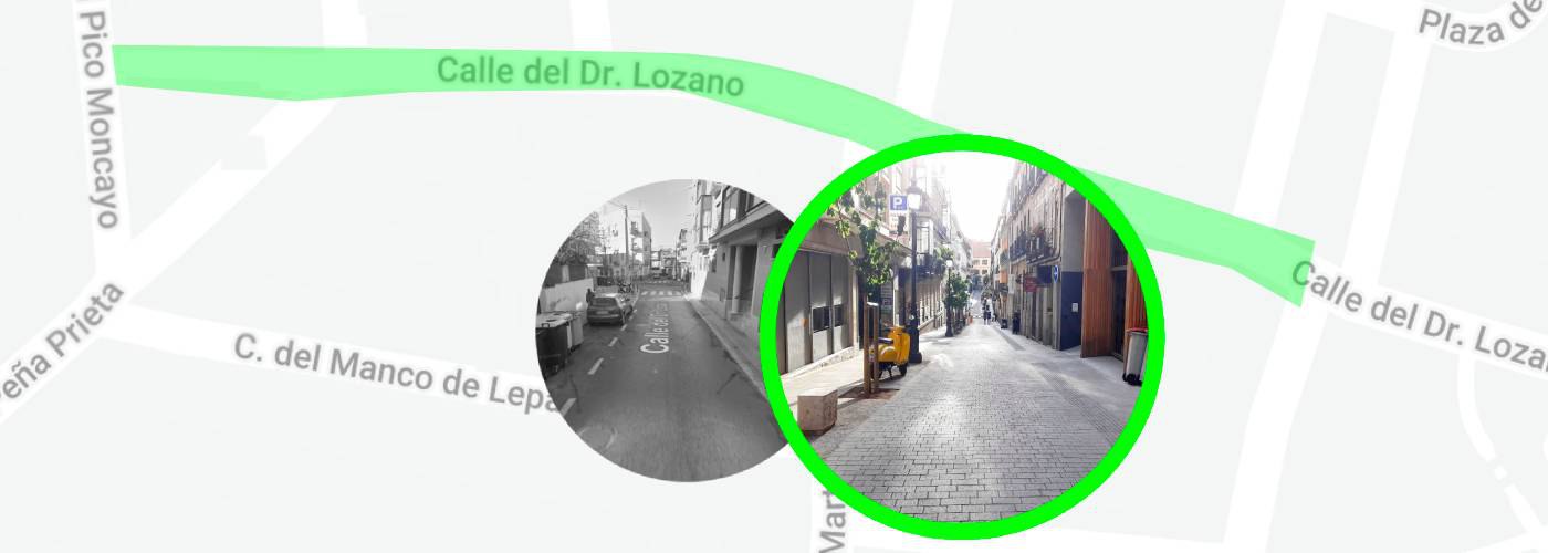 Propuesta según actuación llevada a cabo en calle de similares características.