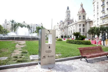 Fuente de agua refrigerada instalada en la Ciudad de Valencia