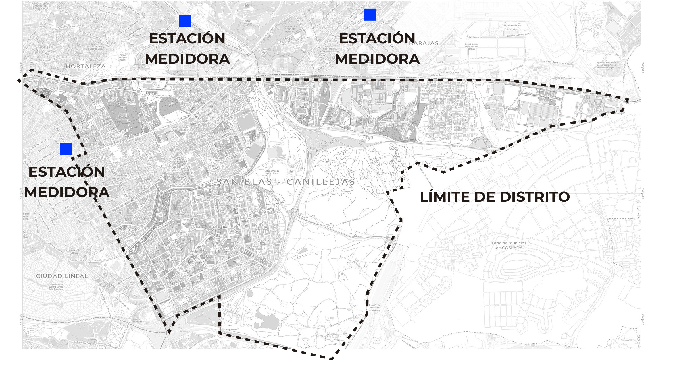 Distribución de estaciones