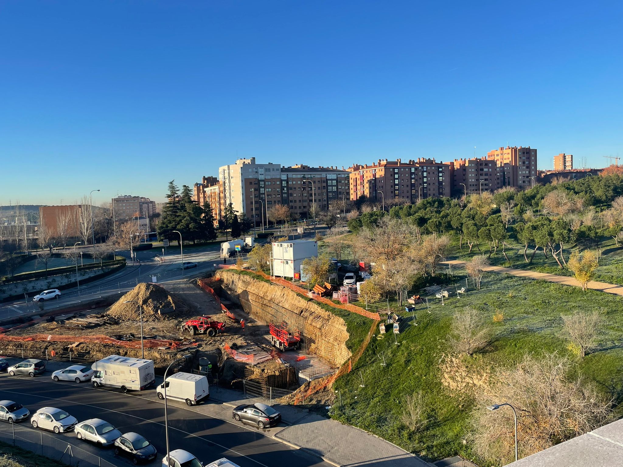 Obras del cantón del Parque Forestal en la C/ Abad Juan Catalán