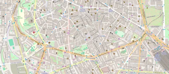 Plano de la zona de las rondas