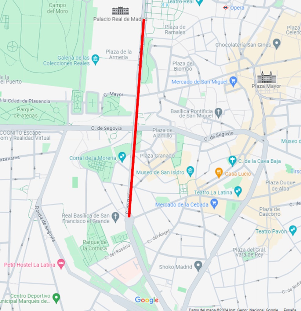 Plano del carril bici propuesto