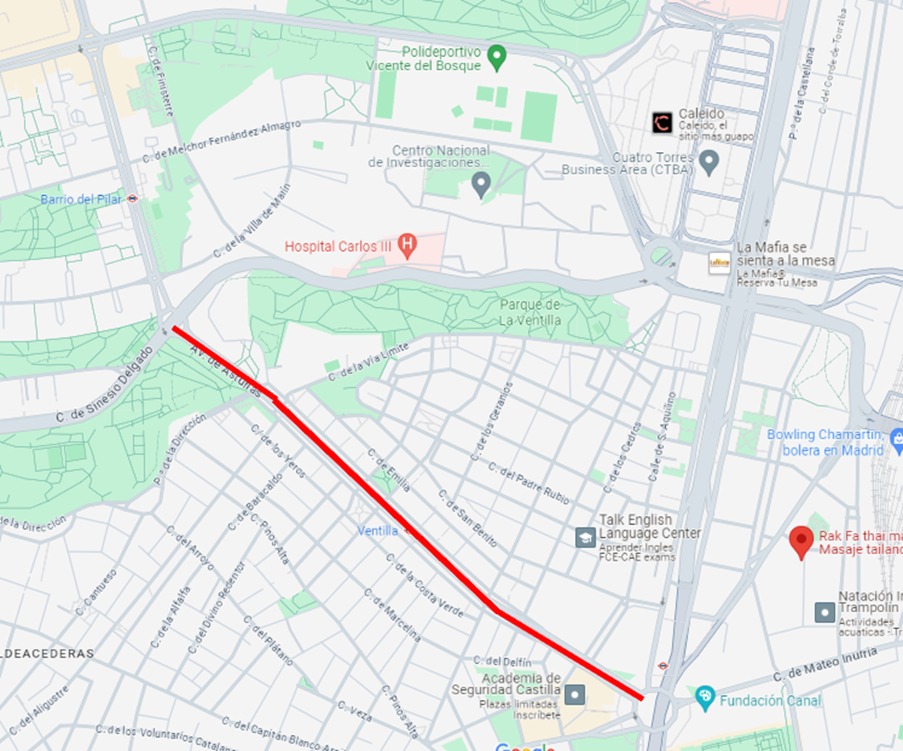 Carril bici Avenida de Asturias