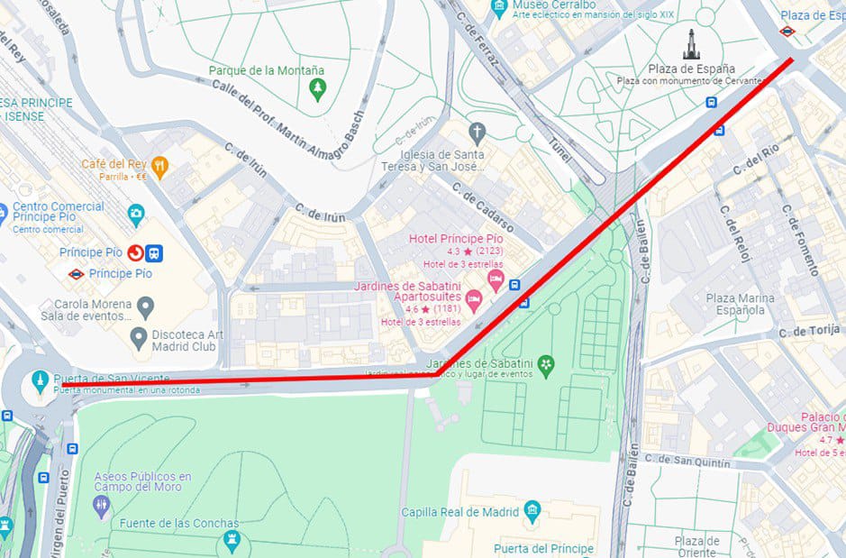 Carril Bici Cuesta de San Vicente 