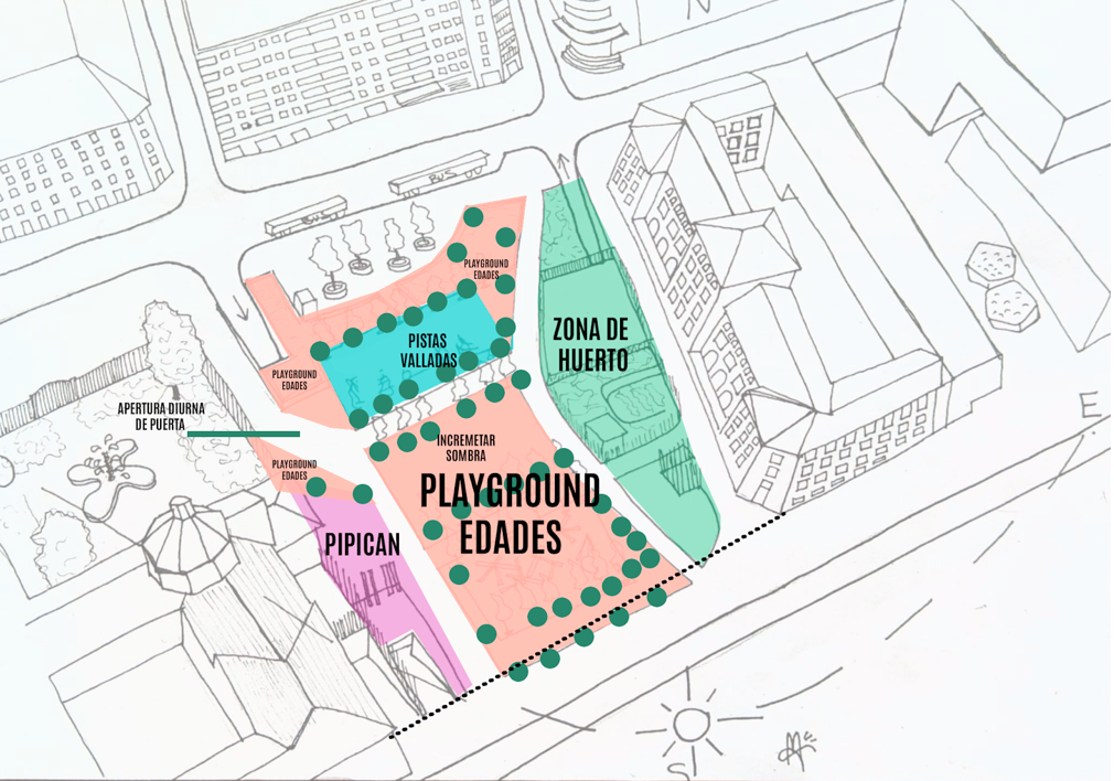 Plano de reforma de la plaza