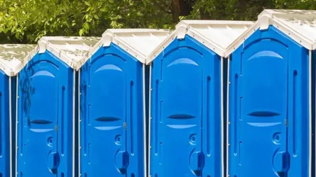 Baño público portátil Imagen de baños públicos