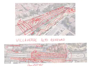 Boceto de la propuesta de ampliación de Villaverde Alto