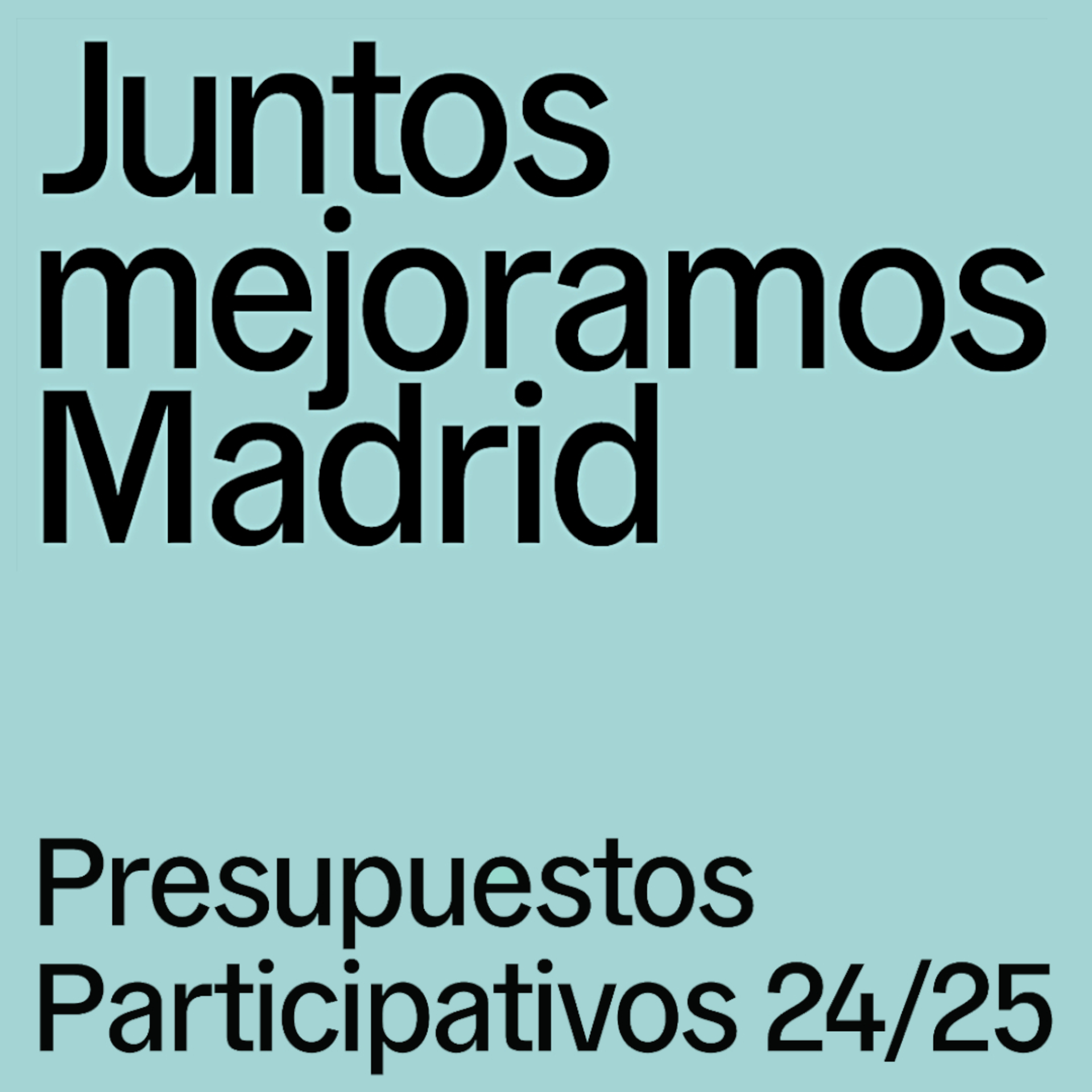 Logo de los presupuestos participativos 2024-2025 en Decide Madrid