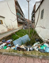 Conviviendo con basura desde hace más de tres meses.