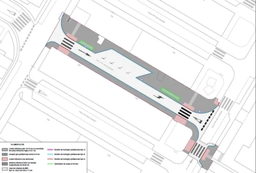 Plano de actuación calle San Claudio