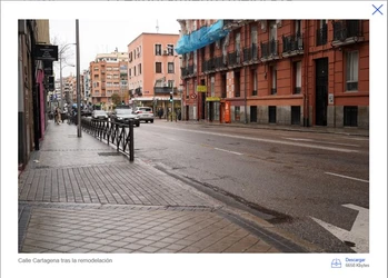 Calle Cartagena tras la remodelación