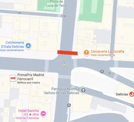 Mapa de donde debería ir el paso de Cebra