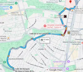 Recorrido.png Este recorrido daría servicio a los vecinos que viven más lejos de Bravo Murillo, una zona donde hoy el transporte apenas llega y muchos se sienten olvidados.