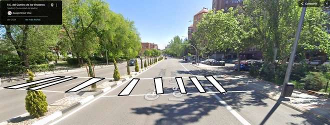 Propuesta de nuevo cruce en Camino de Vinateros