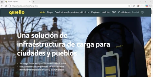 Página web explicativa puntos de carga lenta Qwello.