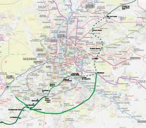Trazado desde Vinateros hasta Aluche