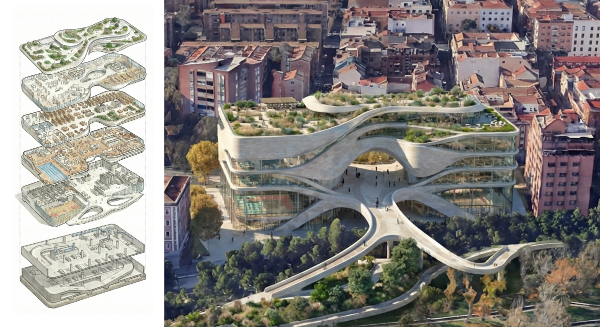 Edificio Multiusos Mirador de Madrid Río