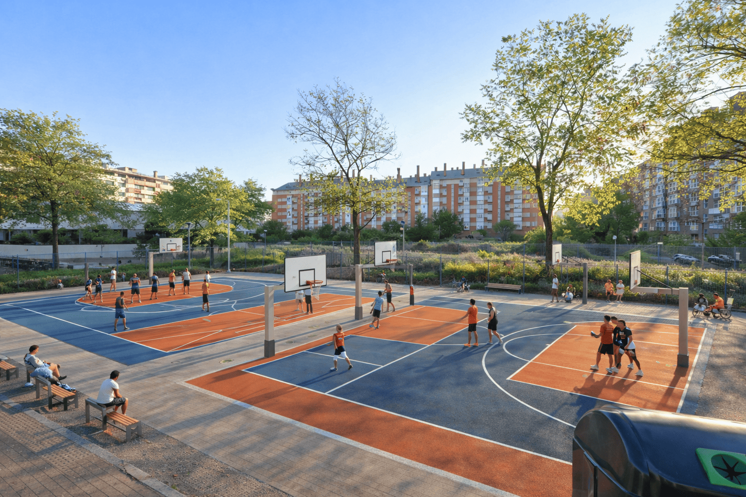 PISTAS DE BASQUET EN LAS TABLAS