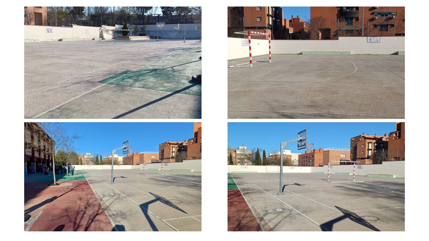 Fotografías del patio de primaria del Colegio Juan Sebastián Elcano
