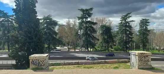 Vista del Parque del Oeste desde el Museo de América