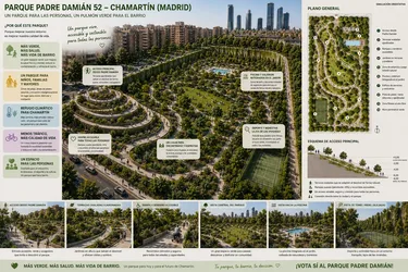 Imagen orientativa del futuro Parque Padre Damián