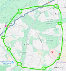 Inexistencia de Líneas de metro que cubran la zona.