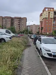 Acera invadida