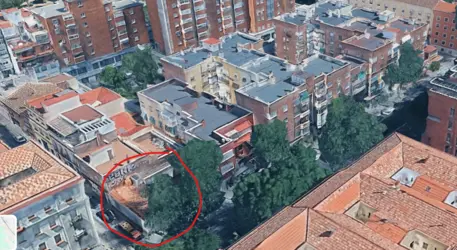 Imagen aérea la parcela